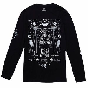 T-Shirt S Nightmare Before Christmas Ouija Spirit Board Long Sleeve